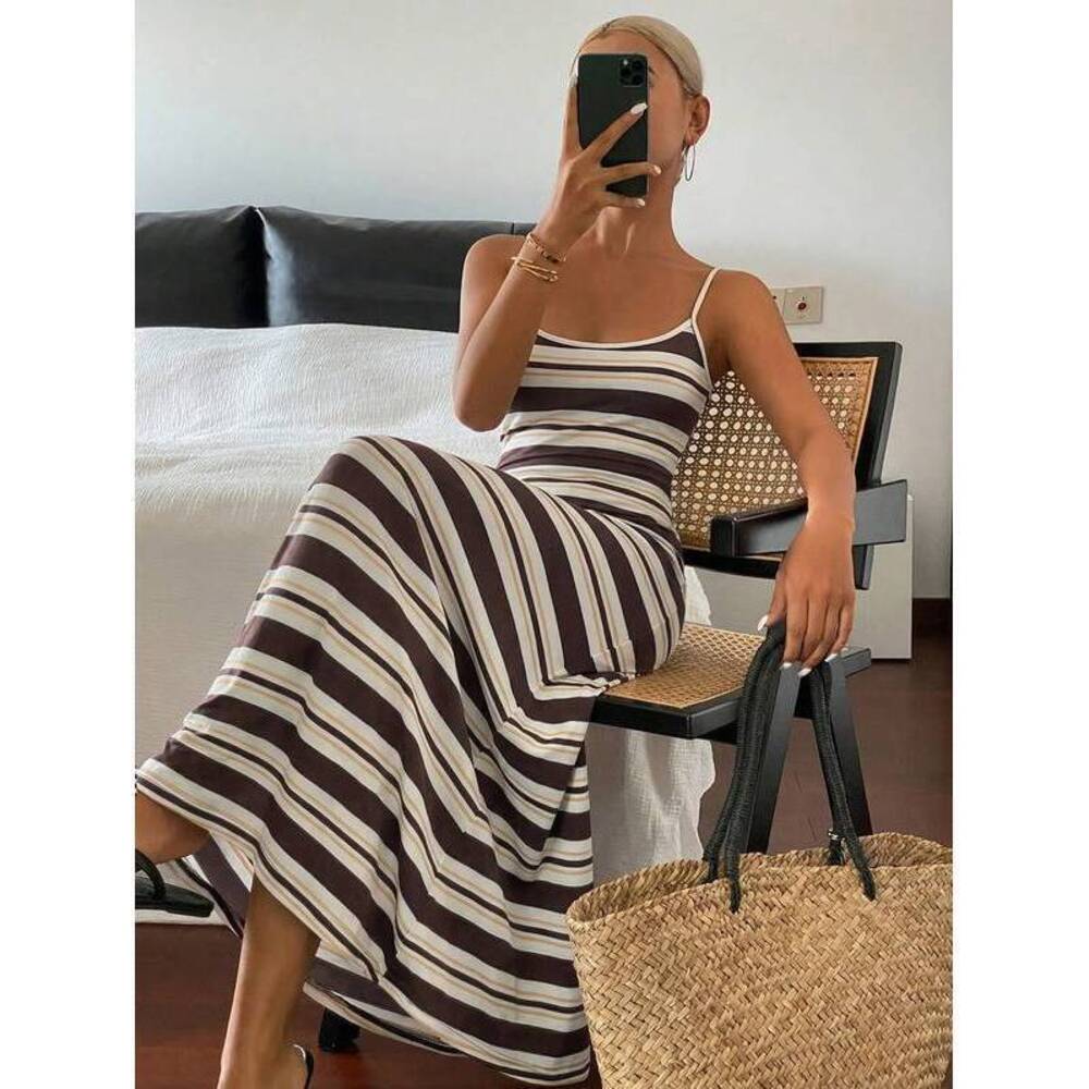 DAZY New Striped Beach Dress For Sun Dresses For Wo
